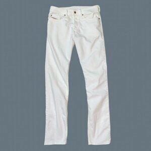 Sz.30x32*Mens Diesel Industry BUSTER White Denim Slim Tapered Jeans
